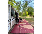 Caravan & Camping Mat | The Kimberley Design | RECYCLED Plastic Mat | Reds 2.4 x 5m