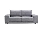 Eliana 3 Seater Sofa Fabric Uplholstered Lounge Couch - Fog