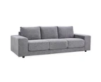 Eliana 4 Seater Sofa Fabric Uplholstered Lounge Couch - Fog