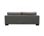 Royalty 3 Seater Sofa Fabric Uplholstered Lounge Couch - Grey