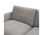 Royalty 3 Seater Sofa Fabric Uplholstered Lounge Couch - Grey