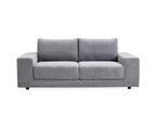 Eliana 4 + 3 Seater Sofa Fabric Uplholstered Lounge Couch - Fog