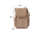 apricotWallet Crossbody Bag Phone Purse Shoulder Bag Credit Card Wristlet Wallet with Multi Pockets