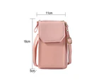 PinkWallet Crossbody Bag Phone Purse Shoulder Bag Credit Card Wristlet Wallet with Multi Pockets