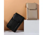 apricotWallet Crossbody Bag Phone Purse Shoulder Bag Credit Card Wristlet Wallet with Multi Pockets