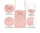 PinkSmall  Bags for Women Cell Phone Wallet Purse with Phone Pocket