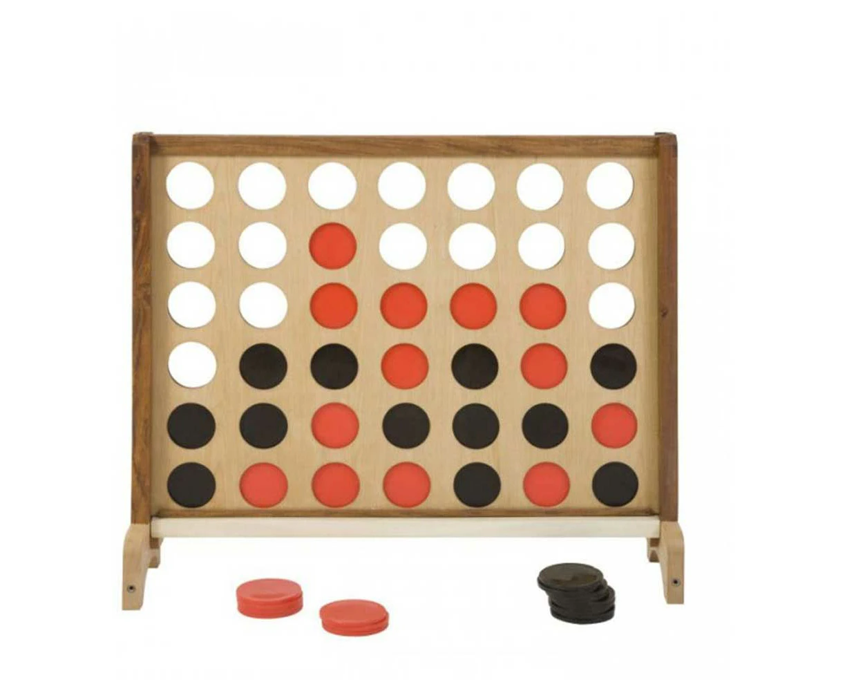 Wooden Giant 4 Game – Oversized Connect 4 Fun for All Ages