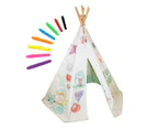 Colour Me In / Decorate Your Own Childrens Wigwam/Teepee