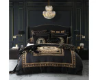 Davinci Massimo Quilt Cover Set Queen Black