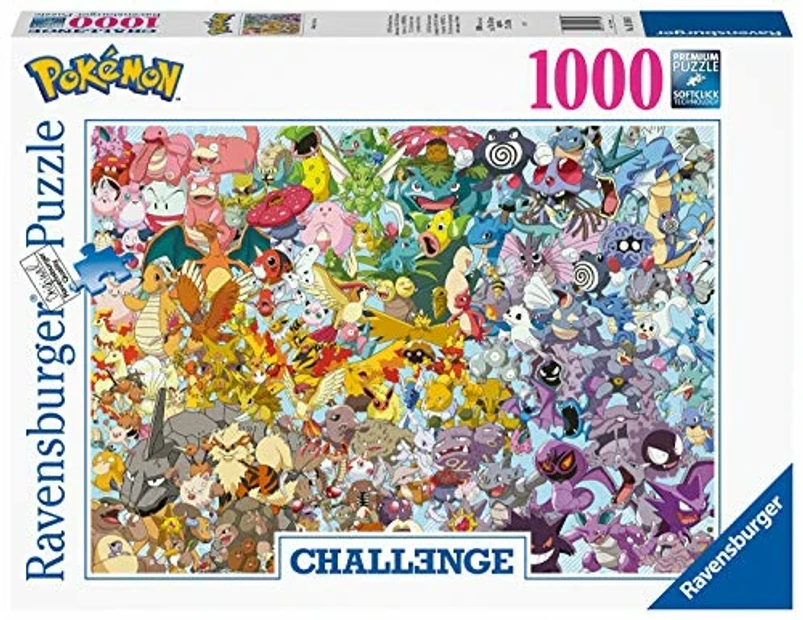 Ravensburger Pokémon 1000 Piece Challenge Jigsaw Puzzle for Adults and Kids Age 12 Years Up - Catch