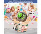 Watch Remote Control Car Toy for Kids with Dustproof Cover,Watch Car Toys Racing Car Toy with USB Charging,2022 Mini Watch Remote Control Car Toy-Green