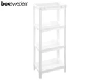 Boxsweden 4-Tier Storage Shelf - White