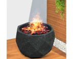 Moyasu Fire Pit BBQ Grill Outdoor Charcoal Patio Bowl Poker Camping Fireplace