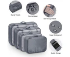 9 Set Packing Cubes Travel Luggage Organizer for Suitcase Clothes Storage Bag,Grey(Inclues one free Gift as seen on photo)