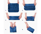 8 Set Packing Cubes for Suitcases Travel Luggage Packing Organizers,Navy(Inclues one free Gift as seen on photo)