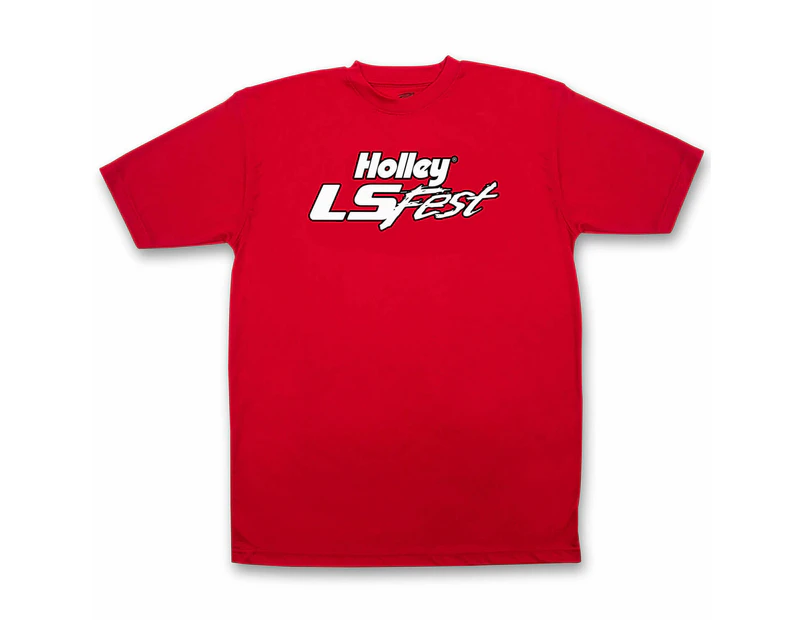 Holley T-Shirt Short Sleeve LS Fest V-Neck Cotton Ladies' Medium Black HL10182-SMHOL