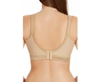 Women Berlei Body Wirefree Bra Nude Latte Wire Seam Free Plus Size Cotton/Elastane/Nylon - Latte