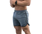 GYM Shorts Men's Training Running Sport Workout Casual Jogging Dry Pants Grey Trouser