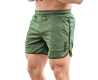 GYM Shorts Men's Training Running Sport Workout Casual Jogging Dry Pants Green Trouser