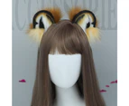 Fox Wolf Bear Tiger Monkey Cat Dog Ears Headband Hairband Hair Clips Halloween Costume Party Accessories, Hairband