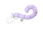 Faux Fur Cat Tiger Dog Tail for Halloween Christmas Party Costume, Purple