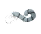 Faux Fur Cat Tiger Dog Tail for Halloween Christmas Party Costume, grey