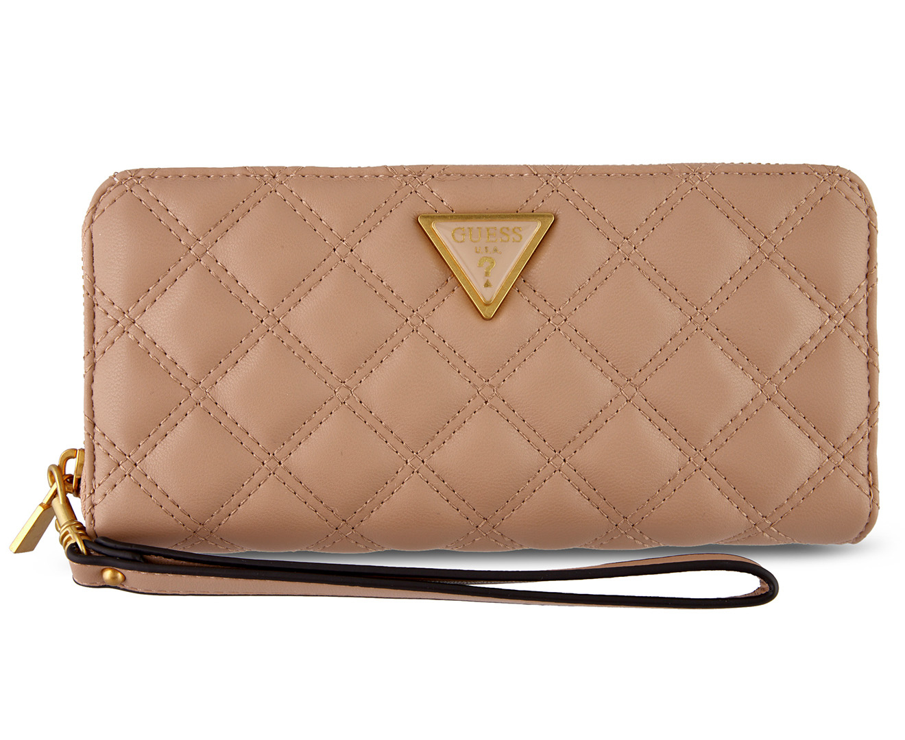 GUESS Giully Large Zip Around Wallet - Beige | M.catch.com.au