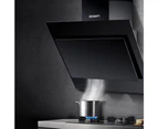 Devanti 900mm Range Hood 90cm Rangehood Glass Black