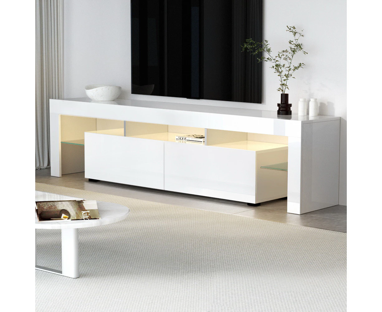 Artiss Entertainment Unit TV Cabinet LED 189cm White Elo