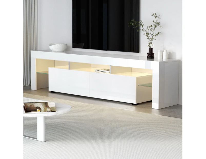 Artiss Entertainment Unit TV Cabinet LED 189cm White Elo