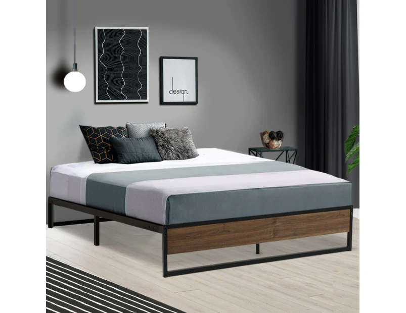 Artiss Bed Frame Metal Frame Bed Base OSLO - Queen