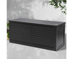 Gardeon Outdoor Storage Box 490L Container Lockable Garden Bench Shed Tools Toy All Black