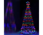 Jingle Jollys Solar Christmas Tree 2.1M 264 LED Xmas Tree Decor Multi Colour