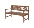 Gardeon Outdoor Garden Bench Wooden Chair 3 Seat Patio Furniture Lounge Natural