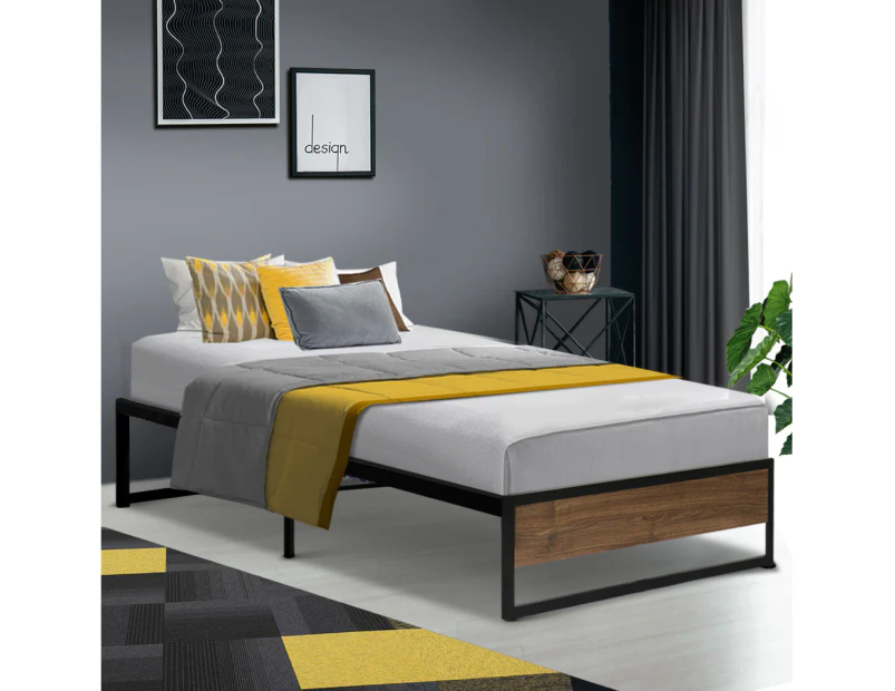 Artiss Bed Frame Metal Frame Bed Base OSLO - Single