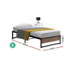 Artiss Bed Frame Metal Frame Bed Base OSLO - Single