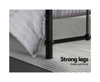 Artiss Bed Frame Metal Frames LEO - King Single(Black)