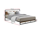 Artiss Bed Frame King Size Metal Frame DANE