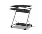 Artiss Computer Desk Keyboard Tray Shelf Black 60CM