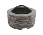 Grillz Fire Pit Table Round 70cm