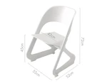 ArtissIn Dining Chairs Office Chairs Lounge Stackable Plastic Outdoor Chairs X4