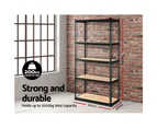 Giantz 1.8M Garage Shelving Warehouse Rack Pallet Racking Storage Shelve Black