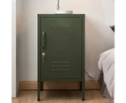 ArtissIn Bedside Table Metal Cabinet - Green