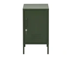 ArtissIn Bedside Table Metal Cabinet - Green