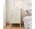 Bedside Tables Artiss Artissin Metal Locker Storage Shelf Filing Cabinet Cupboard Bedside Table Yellow