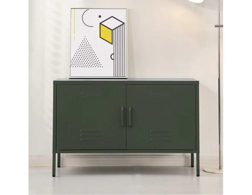 ArtissIn Buffet Sideboard Metal Cabinet - BASE Green