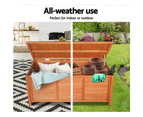 Gardeon Outdoor Storage Bench Box 210L Wooden Patio Furniture Garden Chair Seat