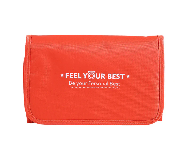 Orange*Cosmetic Bag Toiletry Bag Makeup Travel Organizer for Accessories Travel Bag