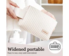 white*Women's cosmetic bag, skin care products storage bag, portable travel wash bag