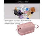Rose pink*Double Layer Cosmetic Bag,Travel Makeup Bag, Cosmetic Travel Bags